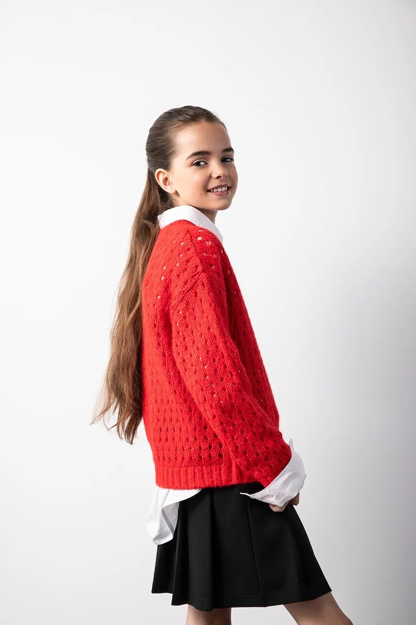 Dievčenská sukňa Coccodrillo čierna farba, mini, áčkový strih, RAVE GIRL JUNIOR