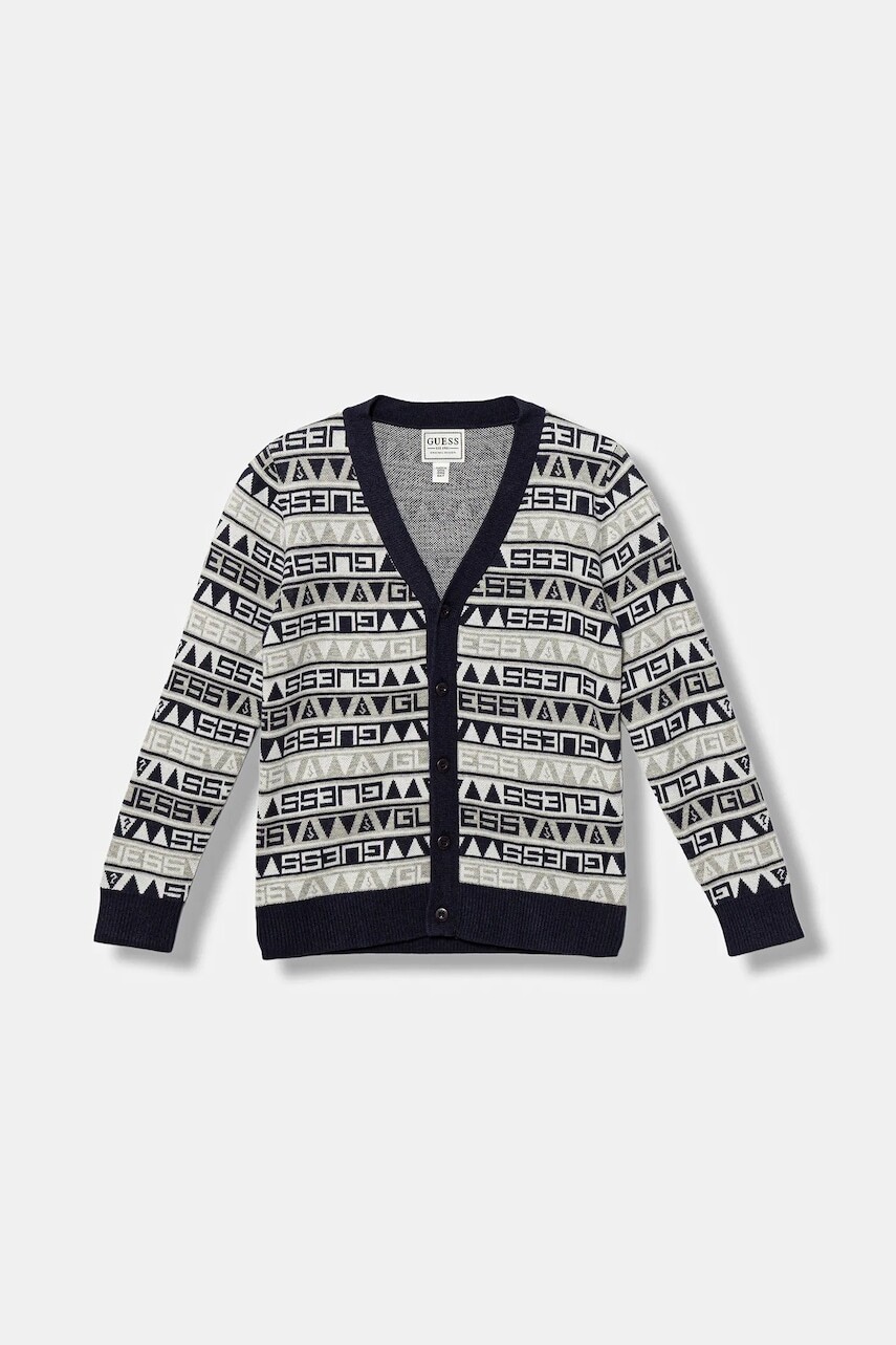 Detský sveter Guess tmavomodrá farba, ľahký, N5BR06 Z2BB0