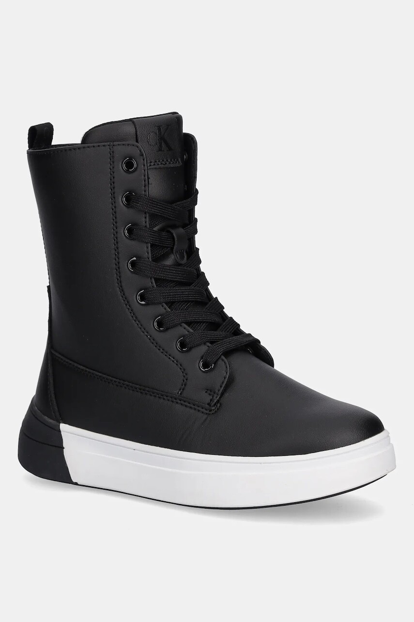 Detské topánky Calvin Klein Jeans čierna farba, V3X5-83168