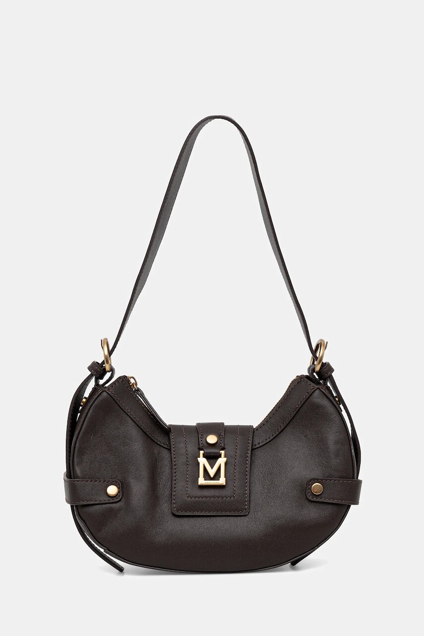 Kožená kabelka Marciano by Guess hnedá farba, 5BGZ21 7414A