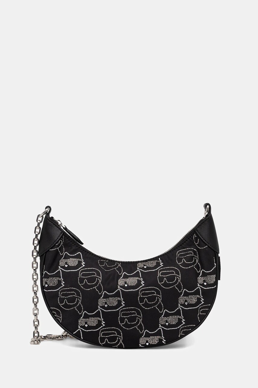 Kabelka Karl Lagerfeld IKON čierna farba, A4W30253