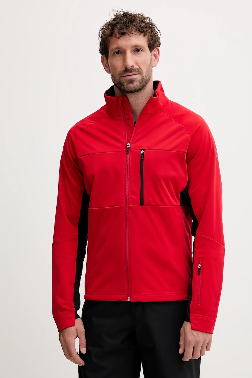 Športová mikina Rossignol GENETYS červená farba, jednofarebná, RLNMJ21