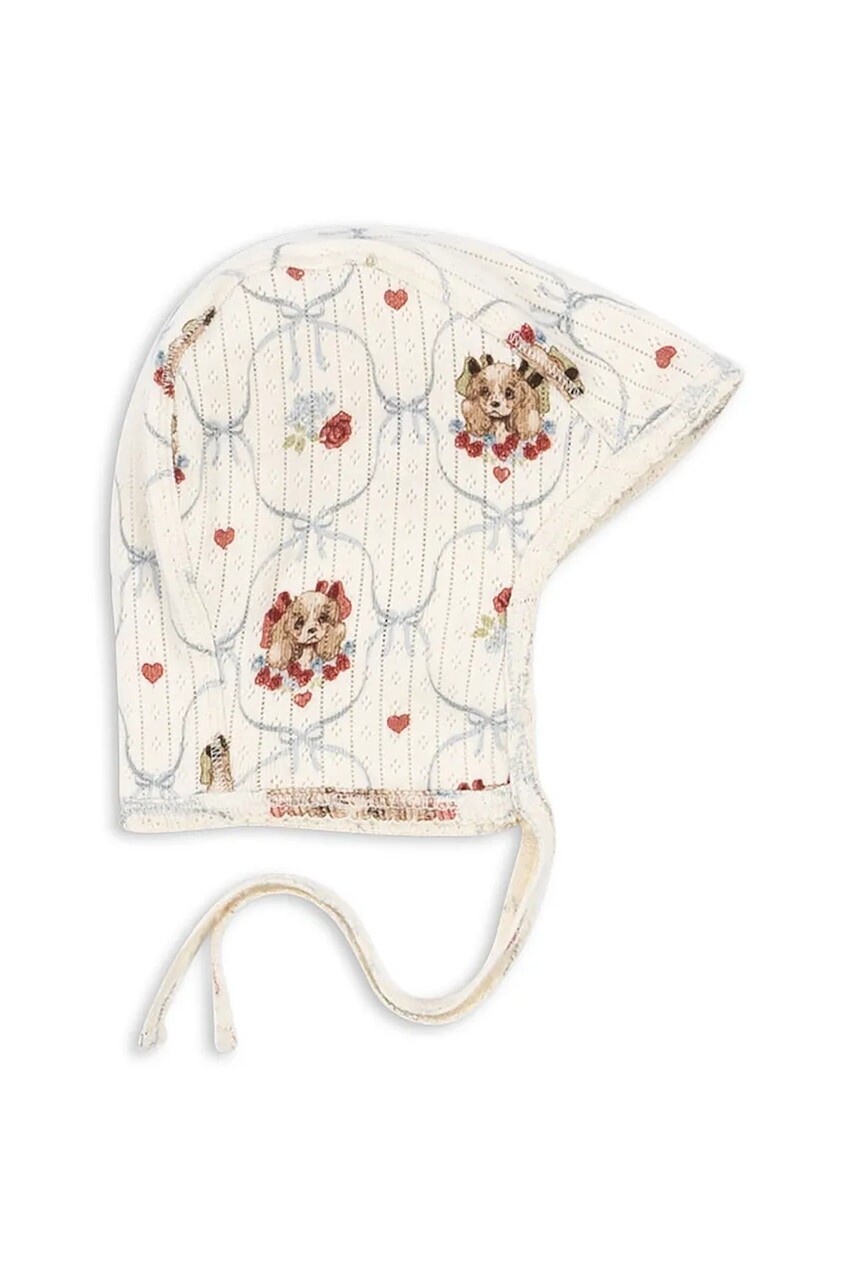 Čiapka Konges Sløjd MINNIE HELMET GOTS béžová farba, KS103918