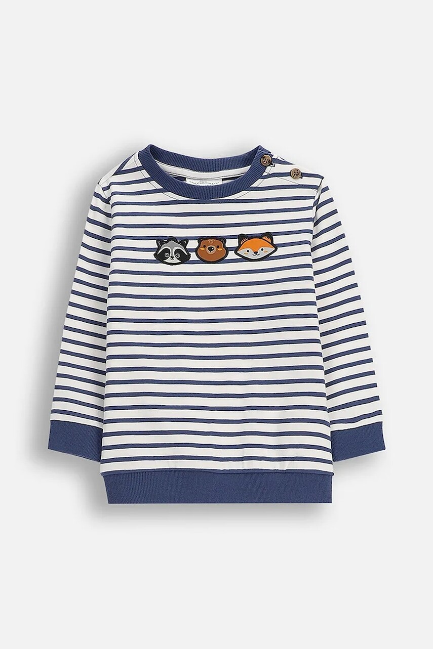 Tričko s dlhým rukávom pre bábätká Coccodrillo viac farieb, vzorované, FOREST FRIENDS BOY NEWBORN