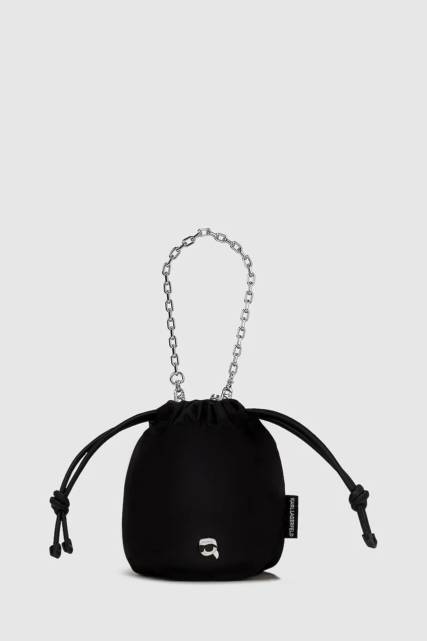 Kabelka Karl Lagerfeld IKON čierna farba, A4W30016