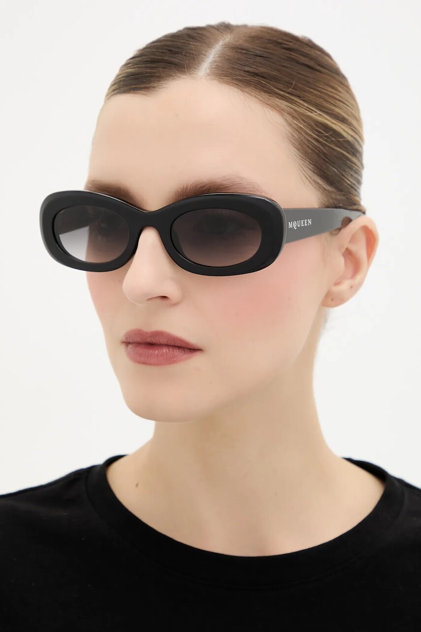 Slnečné okuliare Alexander McQueen čierna farba, AM0527S