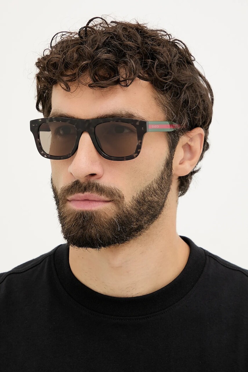 Slnečné okuliare Gucci hnedá farba, GG1991S