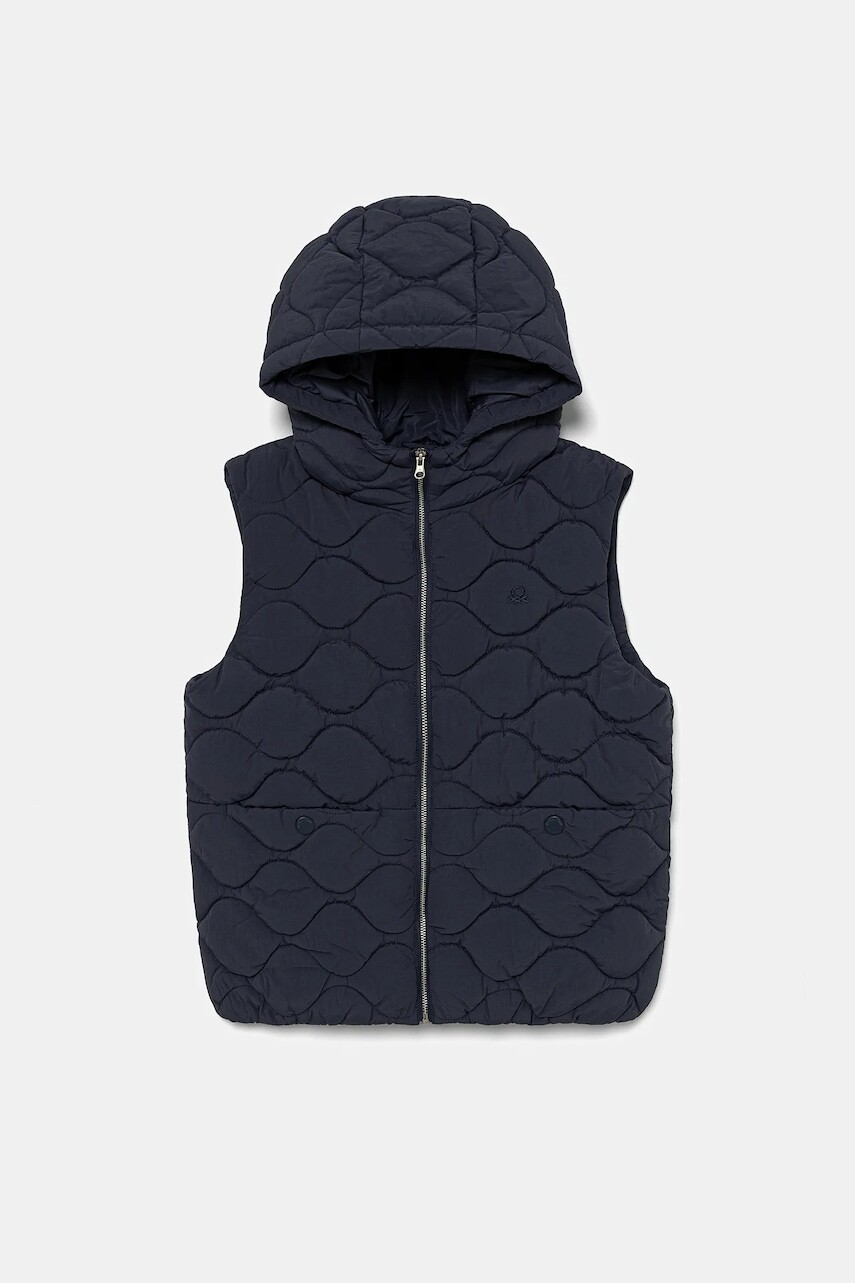 Detská vesta United Colors of Benetton tmavomodrá farba, 2IGGCJ013