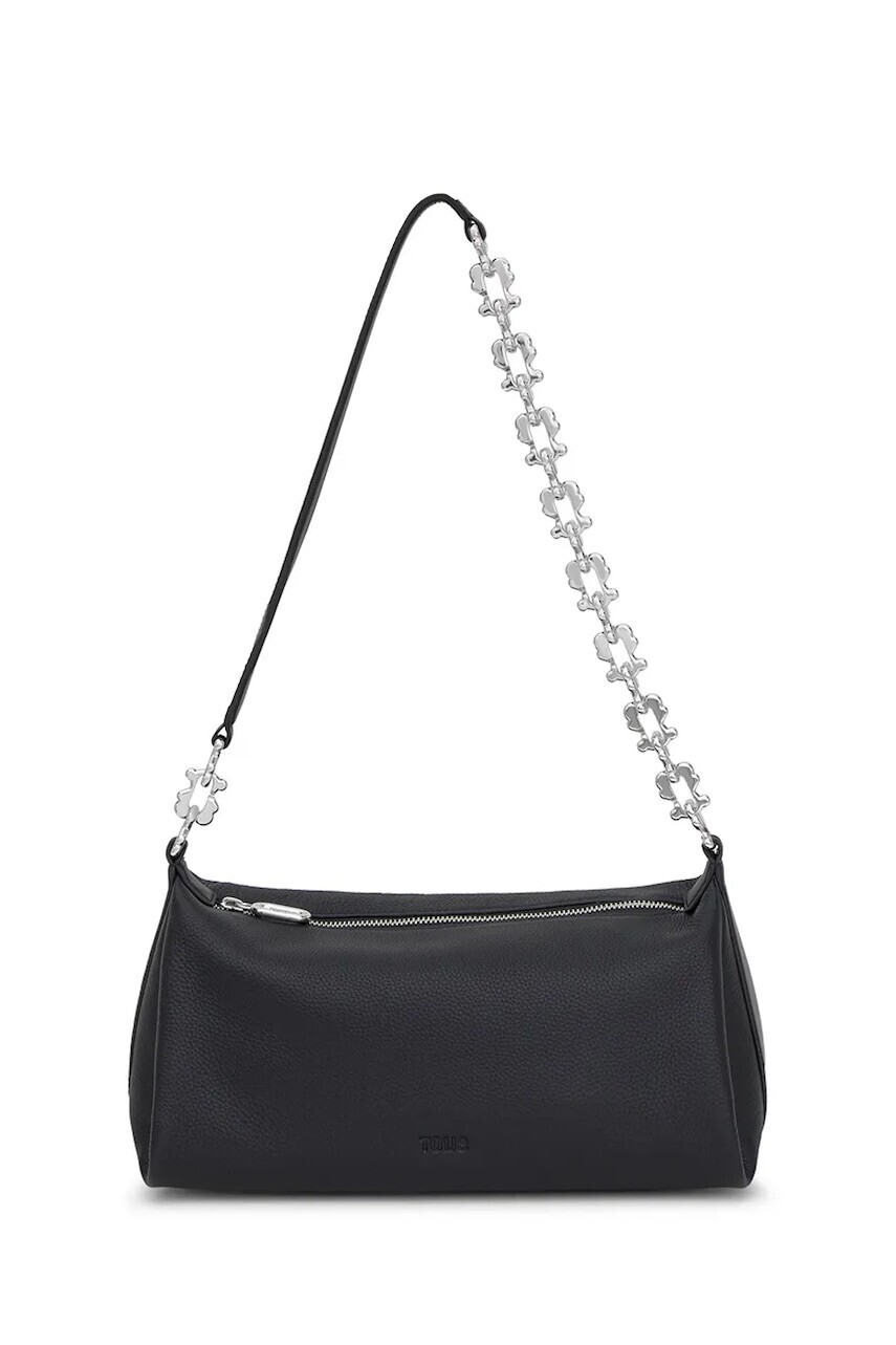 Kožená kabelka Tous FOLD čierna farba, 2002306751