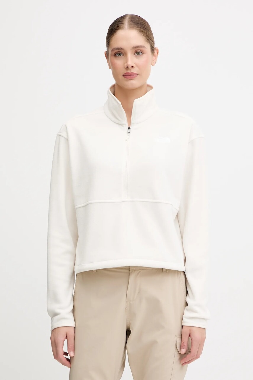 Fleecová mikina The North Face béžová farba, jednofarebná, NF0A8D2CQLI1