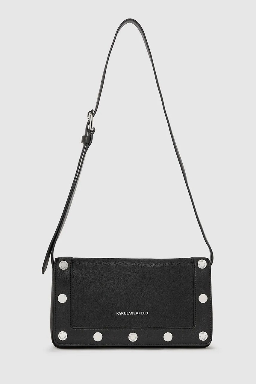Kabelka Karl Lagerfeld K/ROCKY čierna farba, A4W30121
