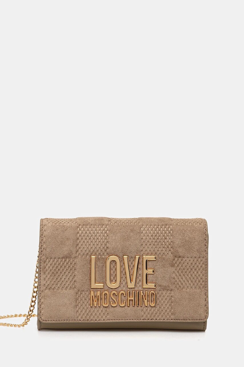 Kabelka Love Moschino béžová farba, JC4127PP0NKB110A
