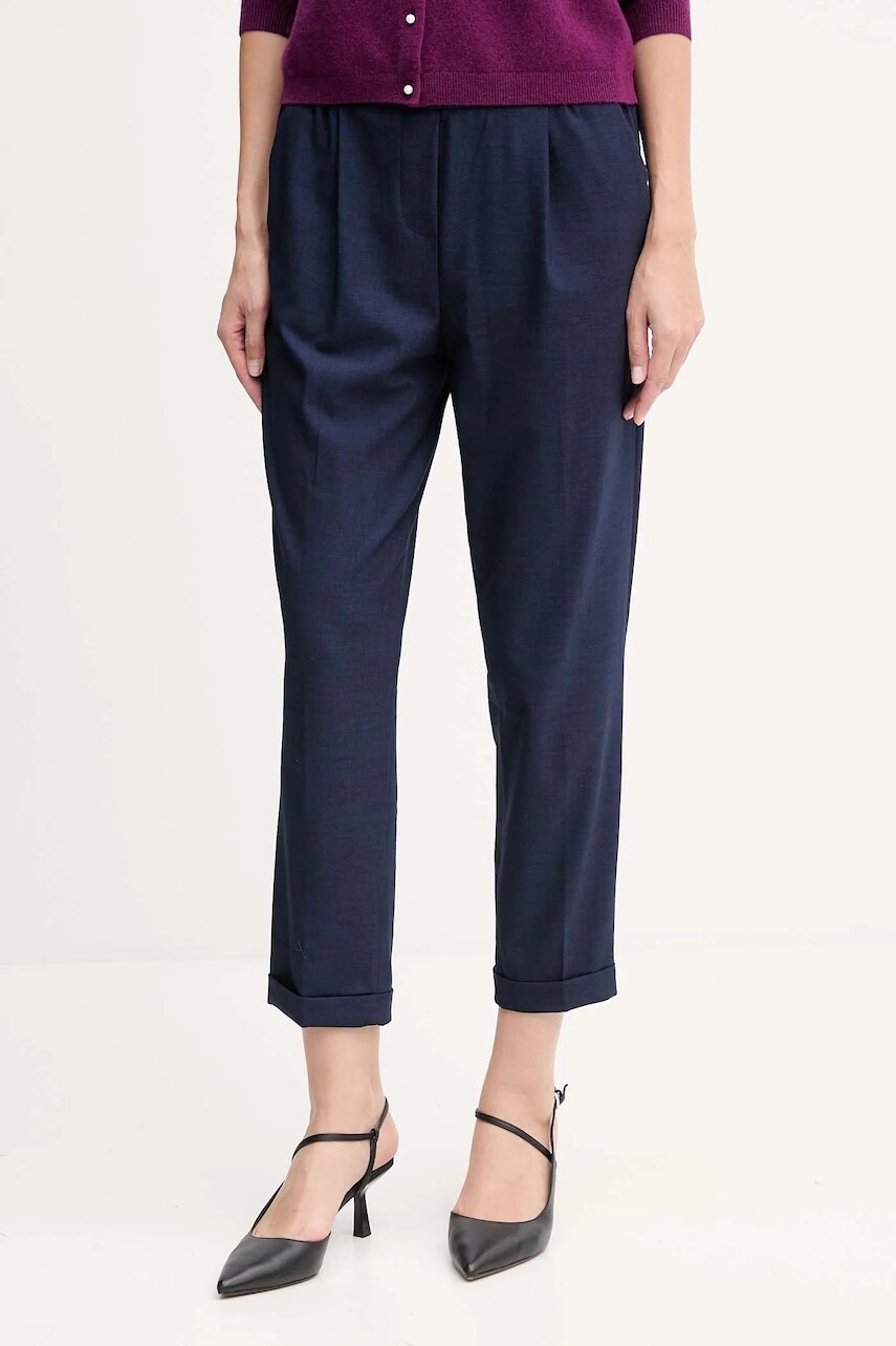 Nohavice United Colors of Benetton tmavomodrá farba, 4962DF079