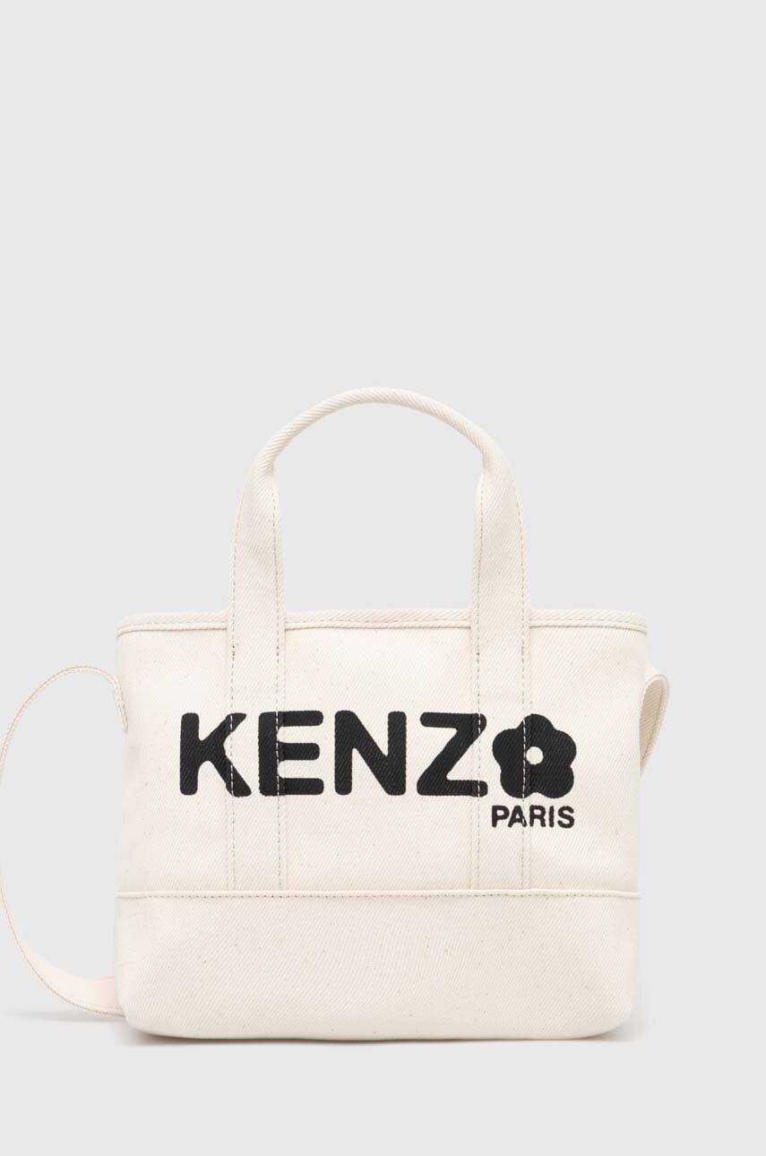Kabelka Kenzo Utility Small Tote Bag béžová farba, FE68SA910F36.03