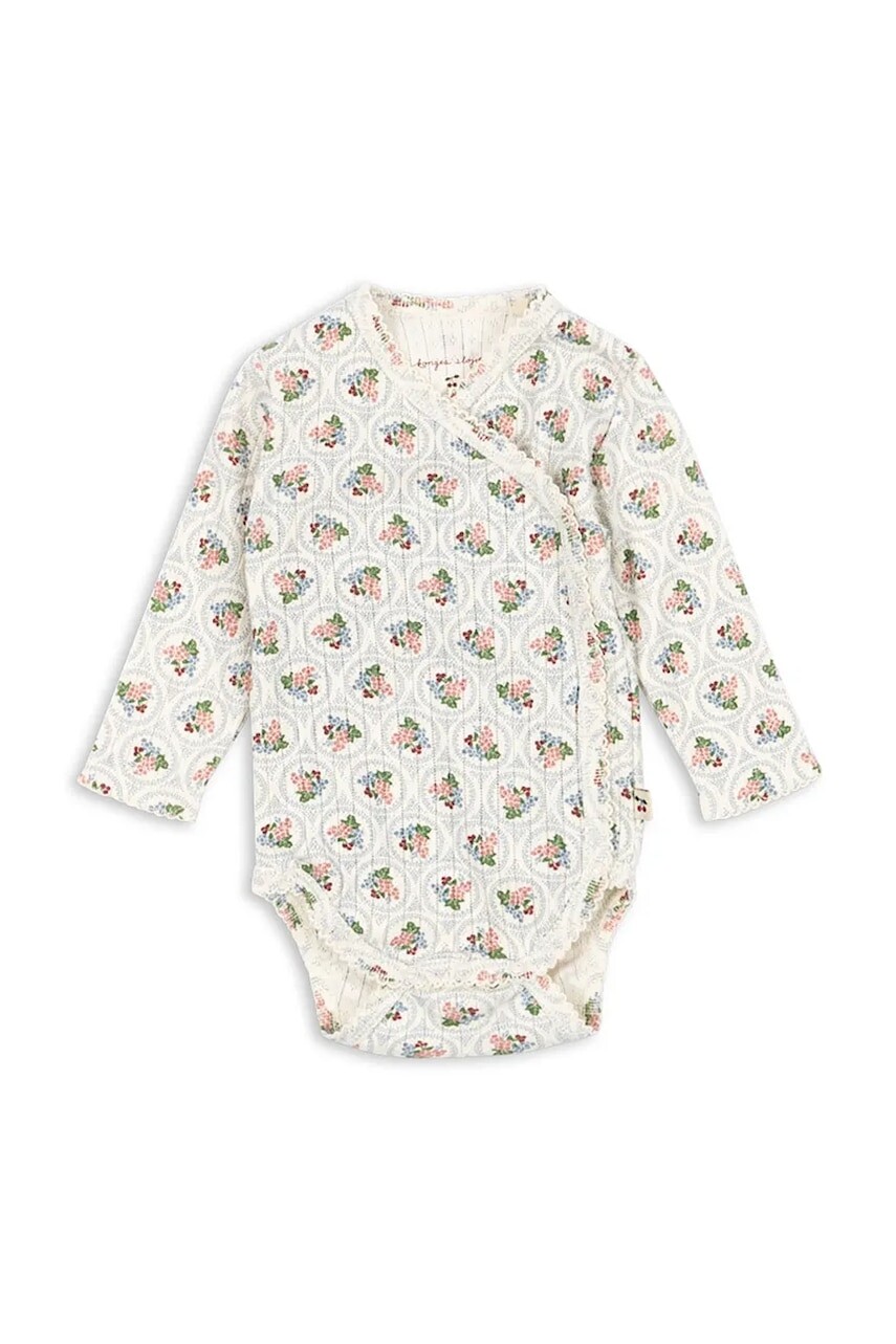 Bavlnené body pre bábätká Konges Sløjd MINNIE NEWBORN BODY GOTS KS104377
