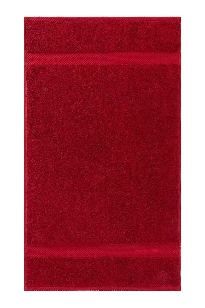 Bavlnený uterák Ralph Lauren AVENUE Carmin 42 x 70 cm červená farba