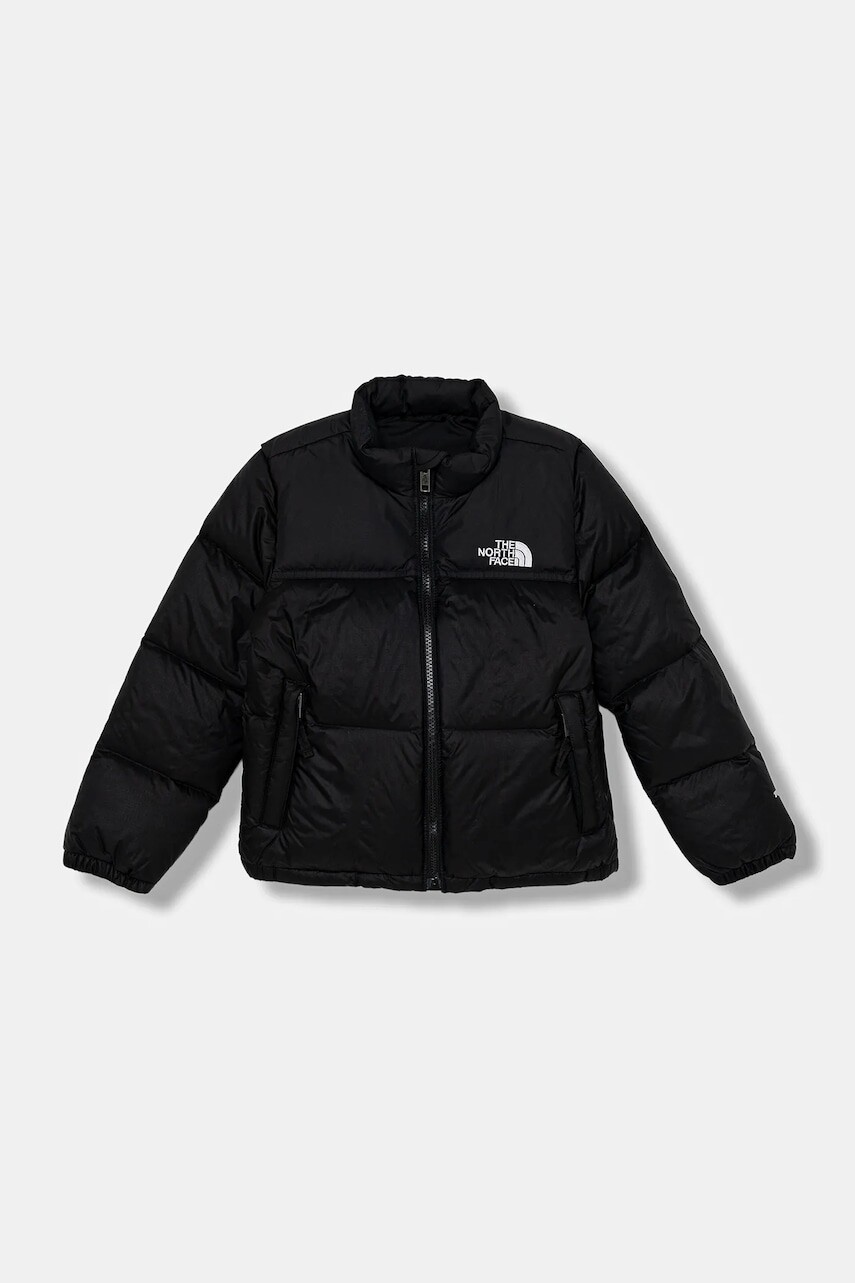 Detská páperová bunda The North Face KID 1996 RETRO NUPTSE JACKET čierna farba, NF0A82TSGOF1