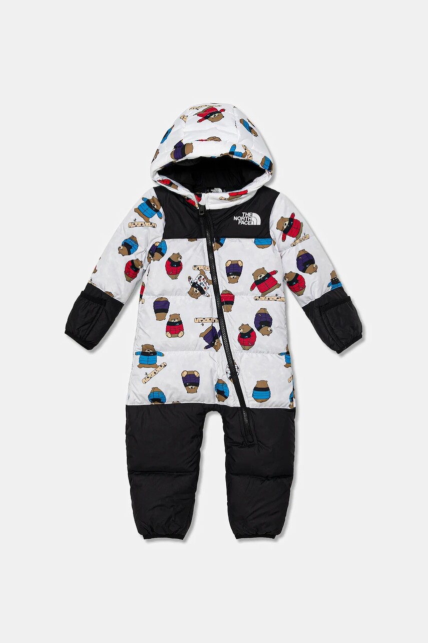 Overal pre bábätká The North Face BABY 1996 RETRO NUPTSE ONE PIECE -PRINT biela farba, NF0A8CZR2LP1