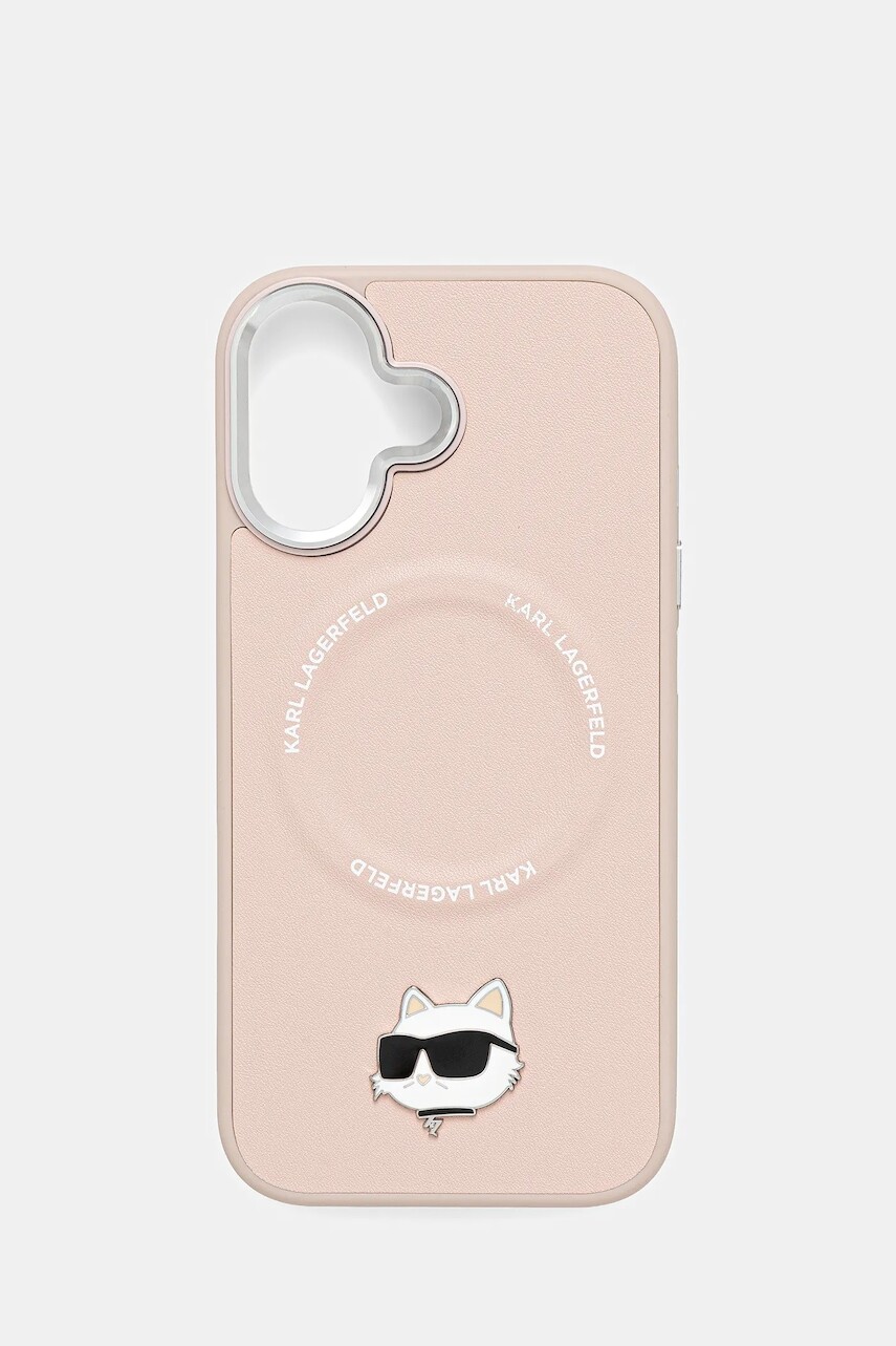 Puzdro na mobil Karl Lagerfeld iPhone 17 ružová farba, KLHMP17SPSMLRCHP