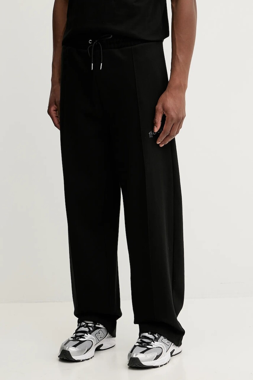 Tepláky HUGO čierna farba, jednofarebné, 50546780