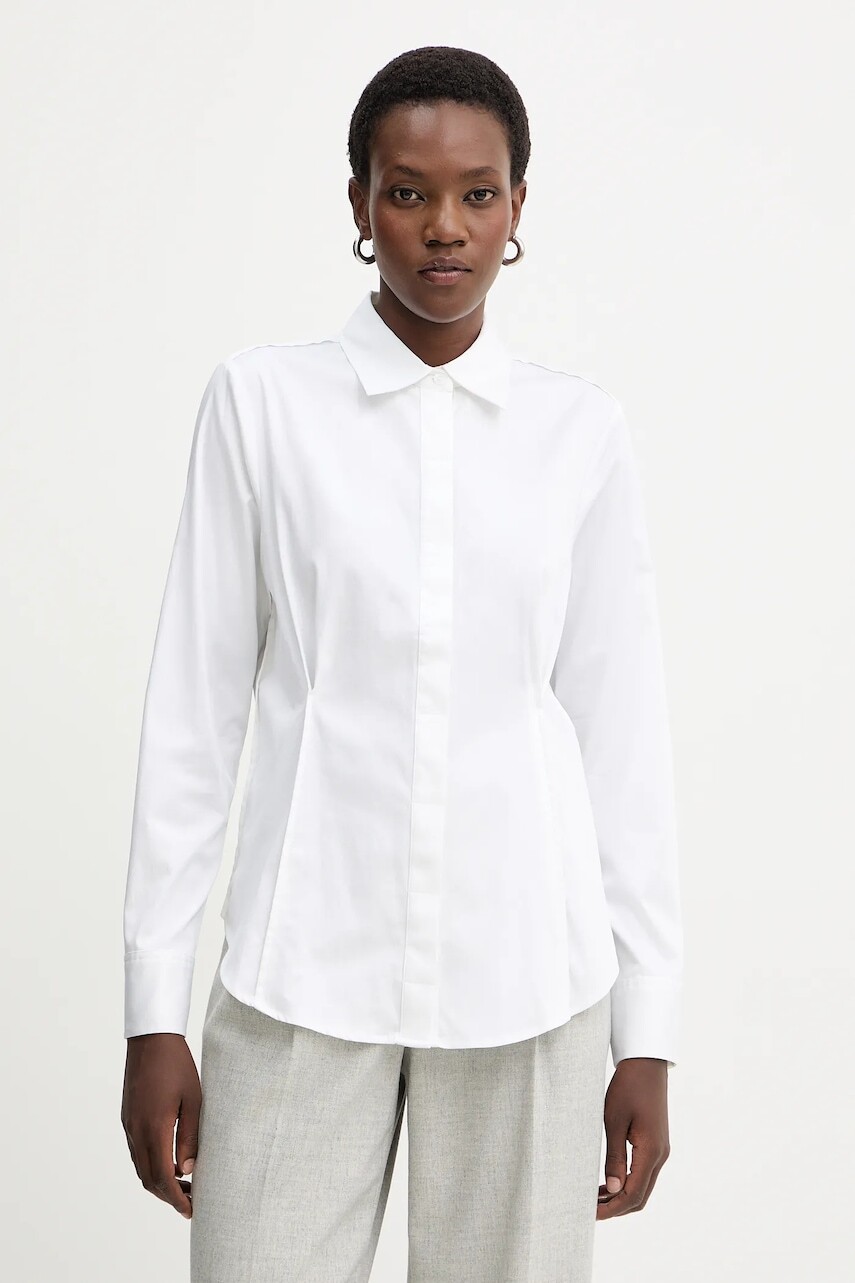 Košeľa Guess CASSIDY biela farba, regular, s klasickým golierom, W5BH64 WAF10