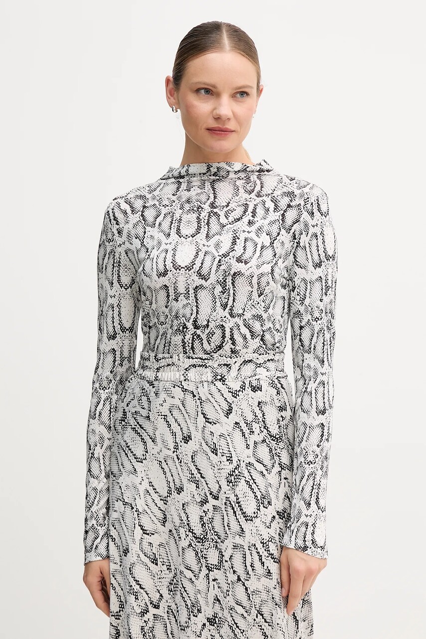 Tričko s dlhým rukávom Marc Aurel čierna farba, 7730-7000-73903