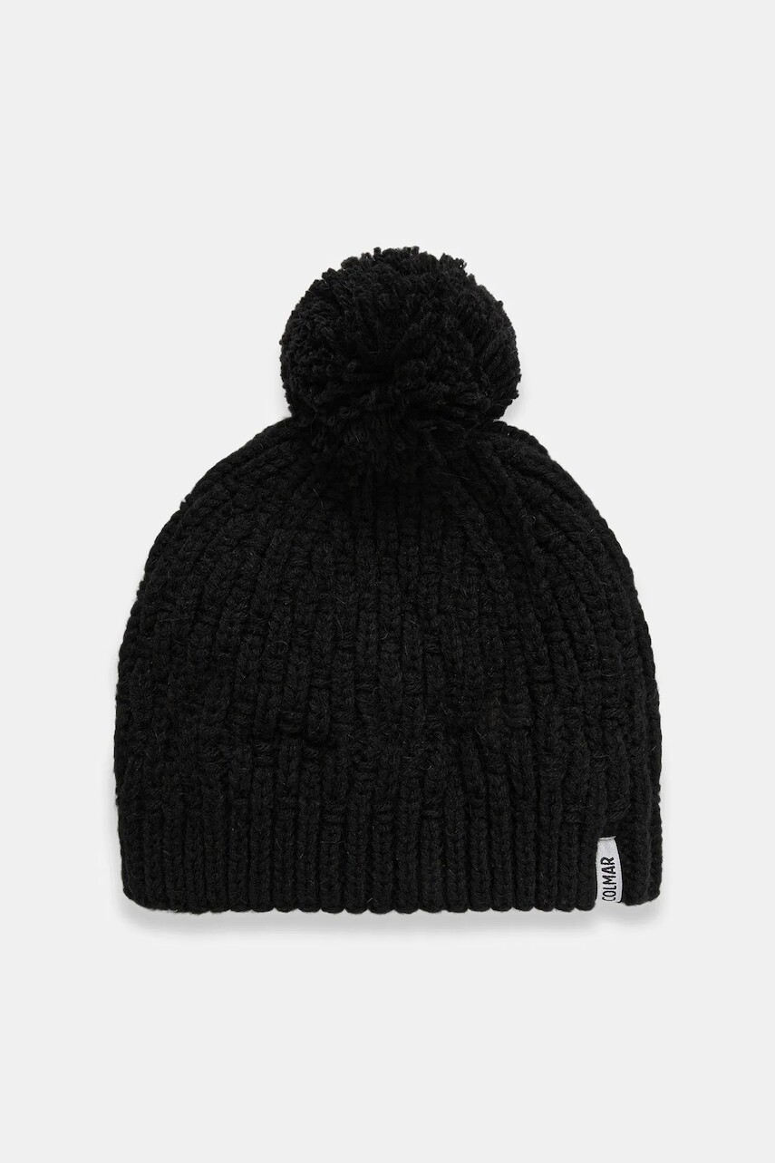 Čiapka s prímesou vlny Colmar čierna farba, 4882.9YZ