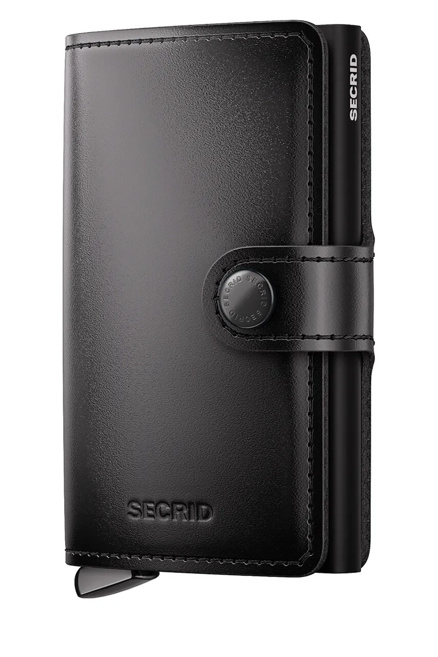 Kožená peňaženka Secrid DUSK čierna farba