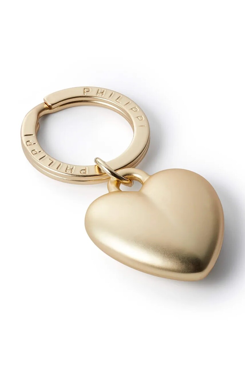 Kľúčenka Philippi My Heart 6,5 cm žltá farba