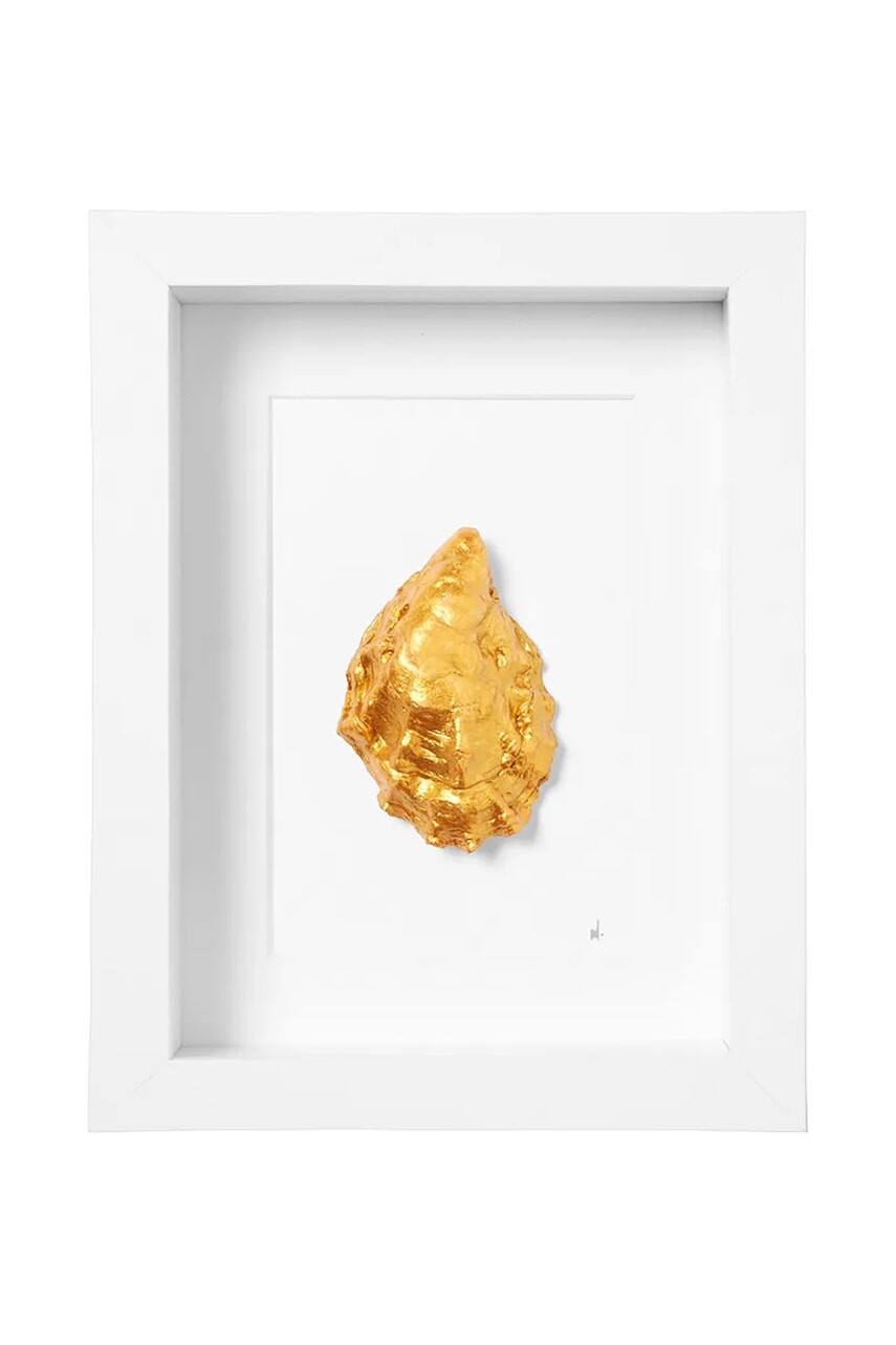 Nástenná dekorácia v ráme Maria el Mar Single Oyster 22 x 17 cm biela farba