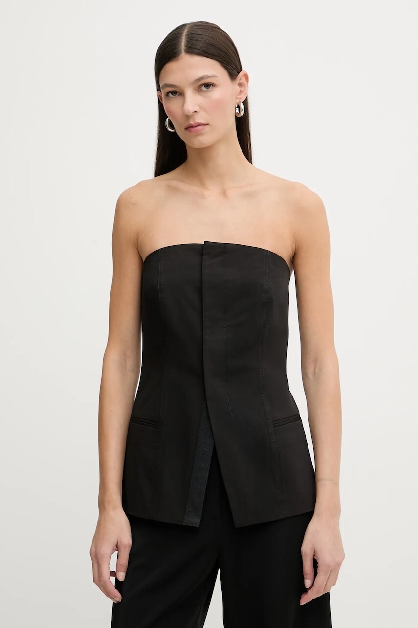 Blúzka s prímesou vlny G-Star 0 čierna farba, jednofarebná, D27755.E068