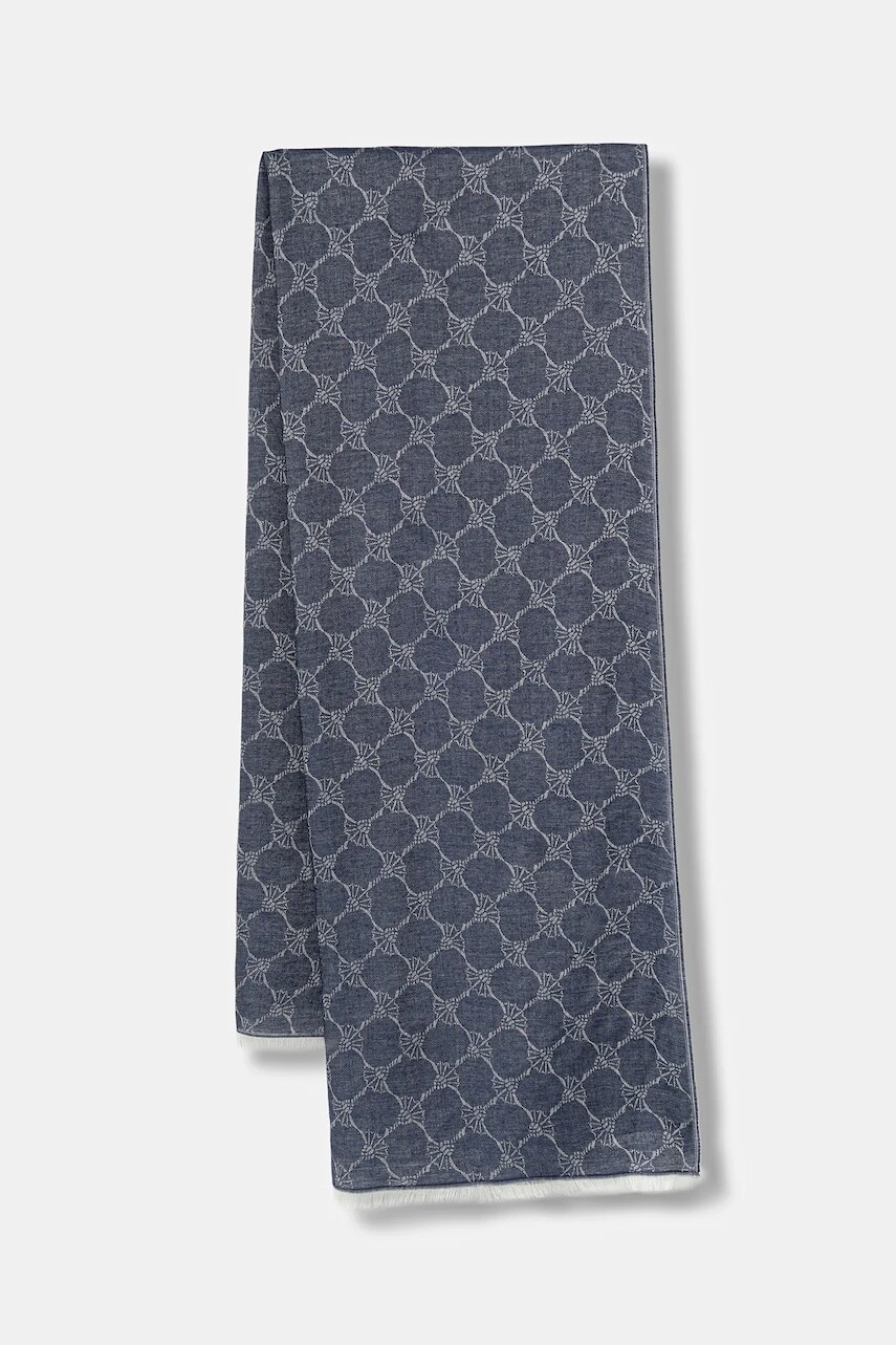 Šál Joop! tmavomodrá farba, vzorovaný, 30021258