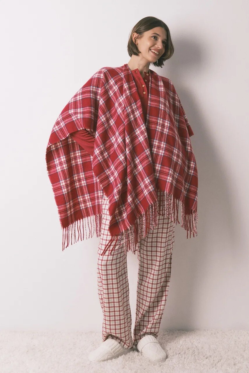 Pončo women'secret bordová farba, 5152866