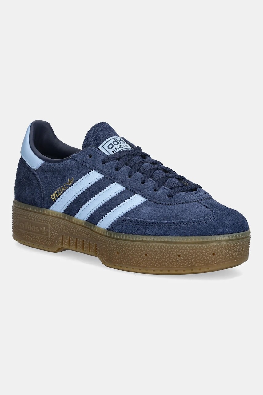 Semišové tenisky adidas Originals Handball Spezial Bold tmavomodrá farba, IH9183