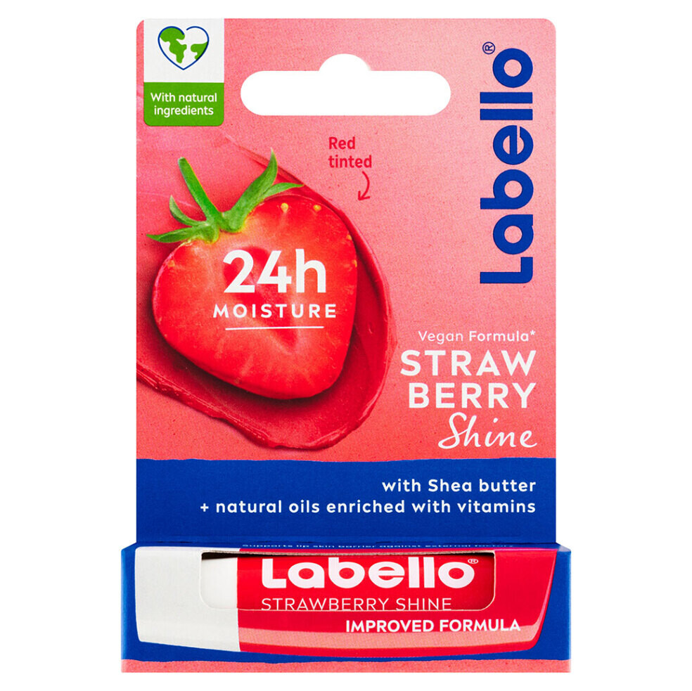 LABELLO Strawberry Shine tyčinka na pery 4,8 g