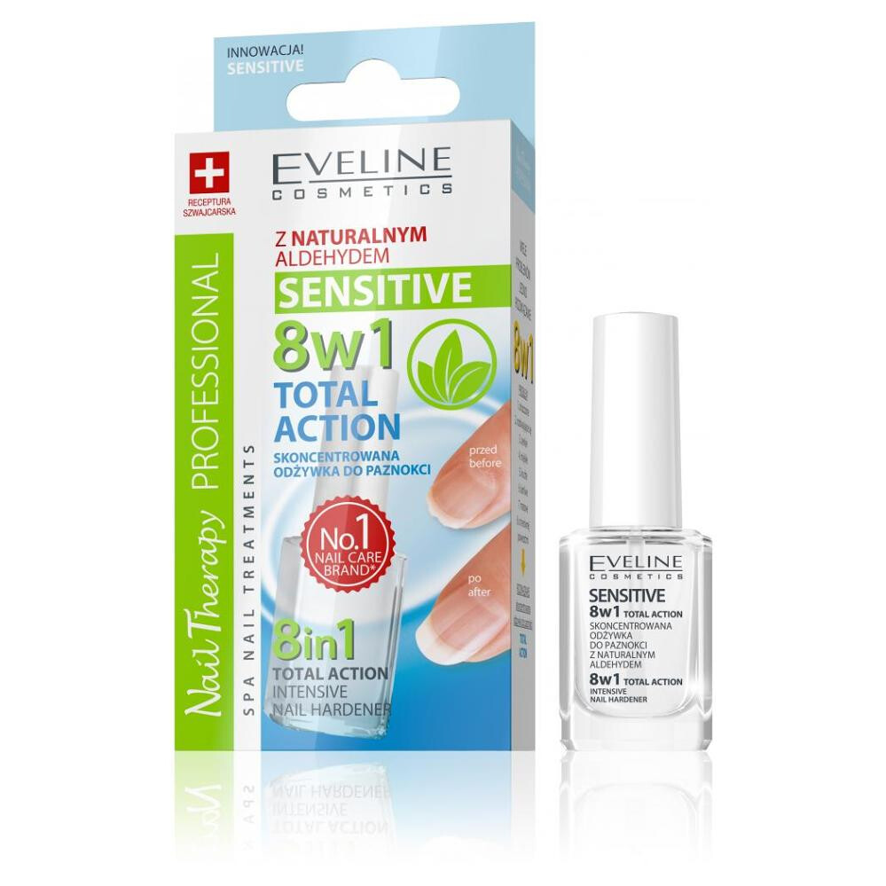 EVELINE SPA Nail Total 8v1 SENSITIVE - kondicionér na nehty, poškodený obal