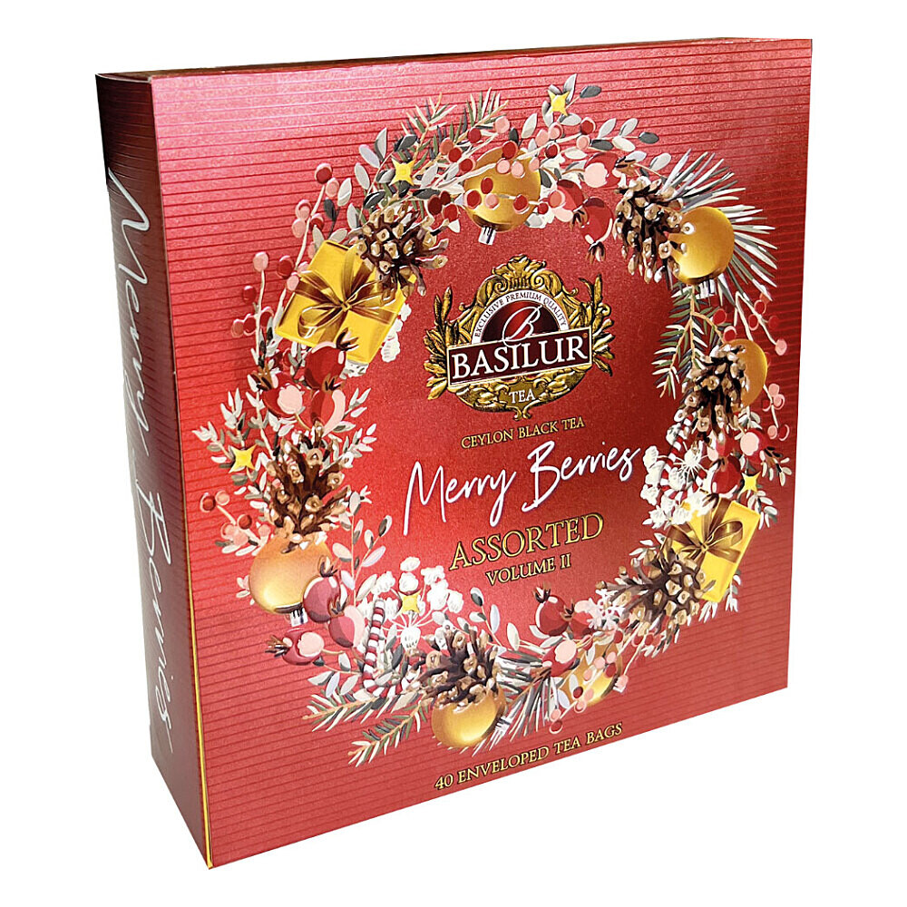 BASILUR Merry berry assorted II variácia bylinných čajov 40 sáčkov