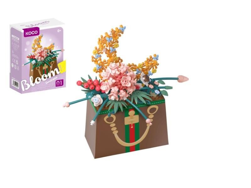 Stavebnica mini KOCO Kvetina v kabelke 245ks