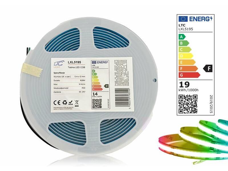 LED pásik 24V IP20 70W RGBW 5m LTC LXL5195