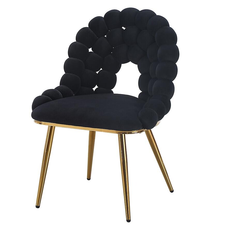 Stolička Dune 12509 čierna/zlatý