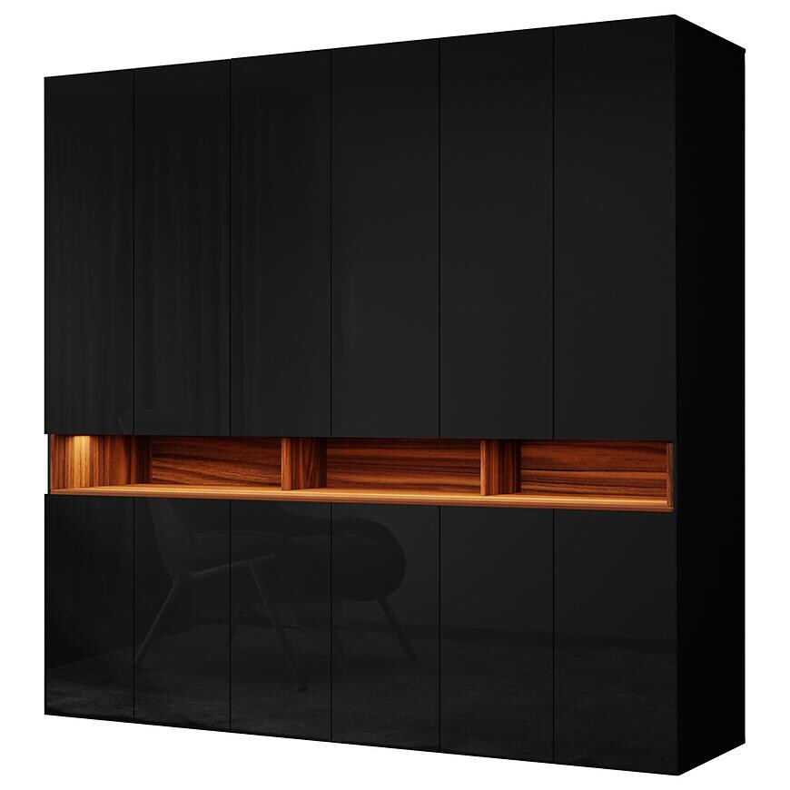 Skriňa s vybavením Laura 240 Čierna