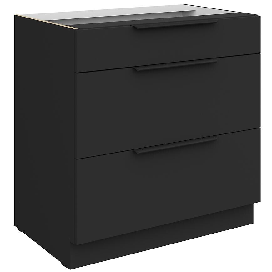 Kuchynská skrinka Aria-Bl/Bl Anti Fingerprint 80d 3s Bb