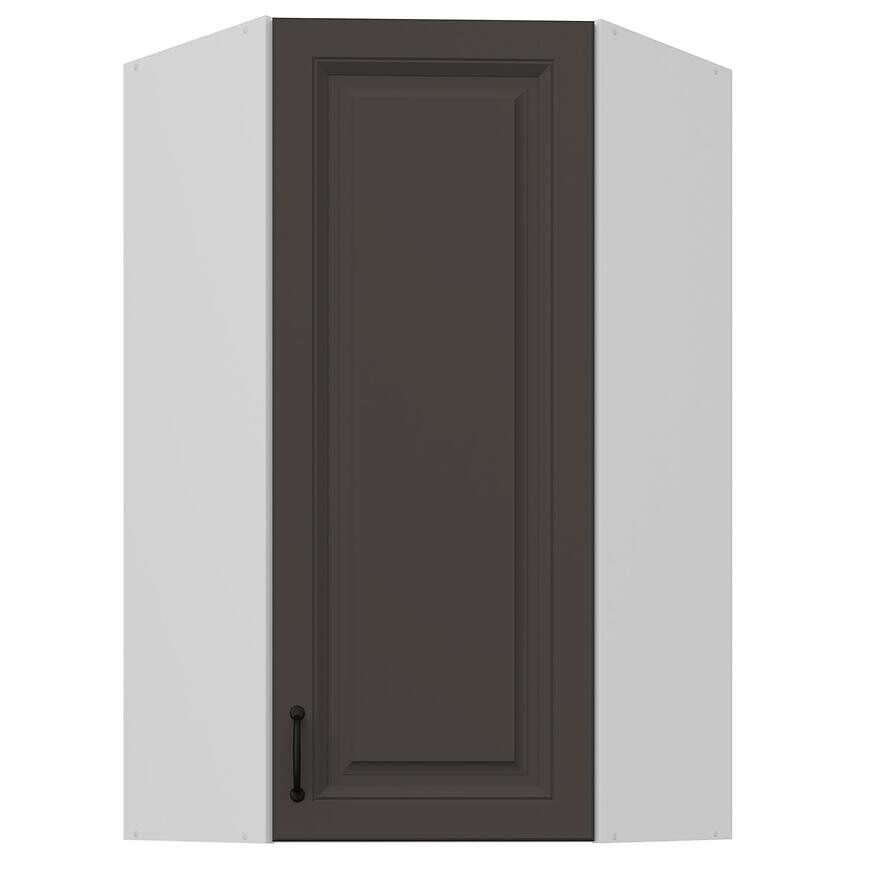 Skrinka do kuchyne Stilo grafit matná/biely 60x60 GN-108 1F (45°)