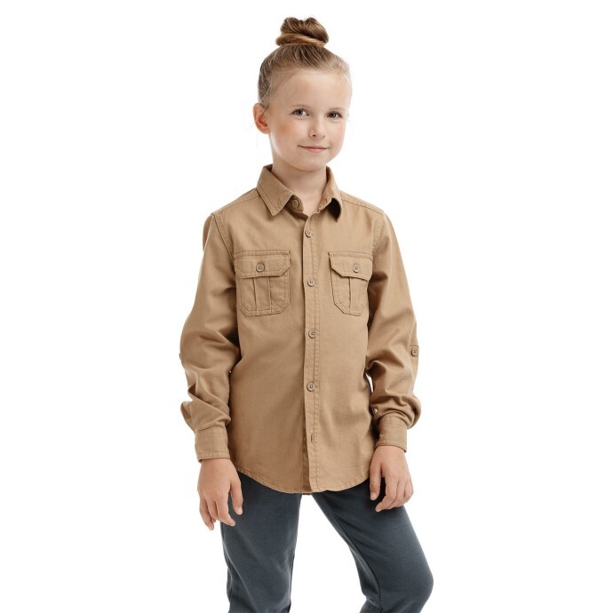 Bushman Detská košeľa Malinalco, hnedá 116