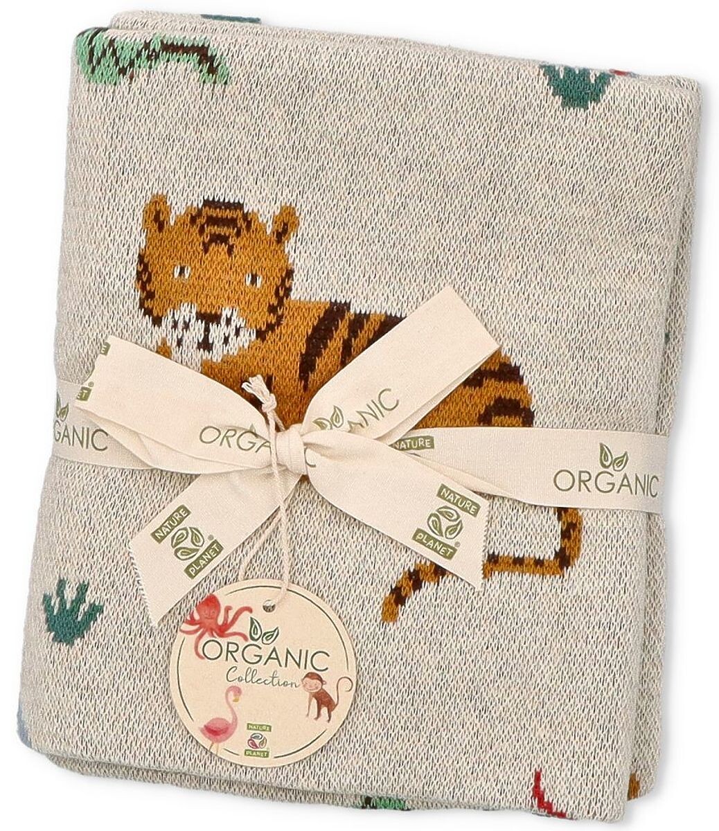 Nature Planet Deka z organickej bavlny Divoké zvieratá