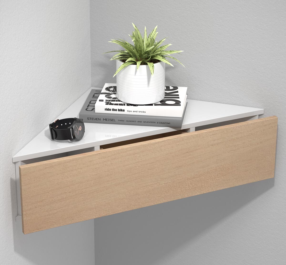 Nástenná zásuvka Usal S, biela