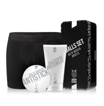 Angry Beards Underwear Antisweat krémový dezodorant na intímne partie 150 ml + Antistick gel na intímne partie pre mužov 100 ml + Balls Holder L darče