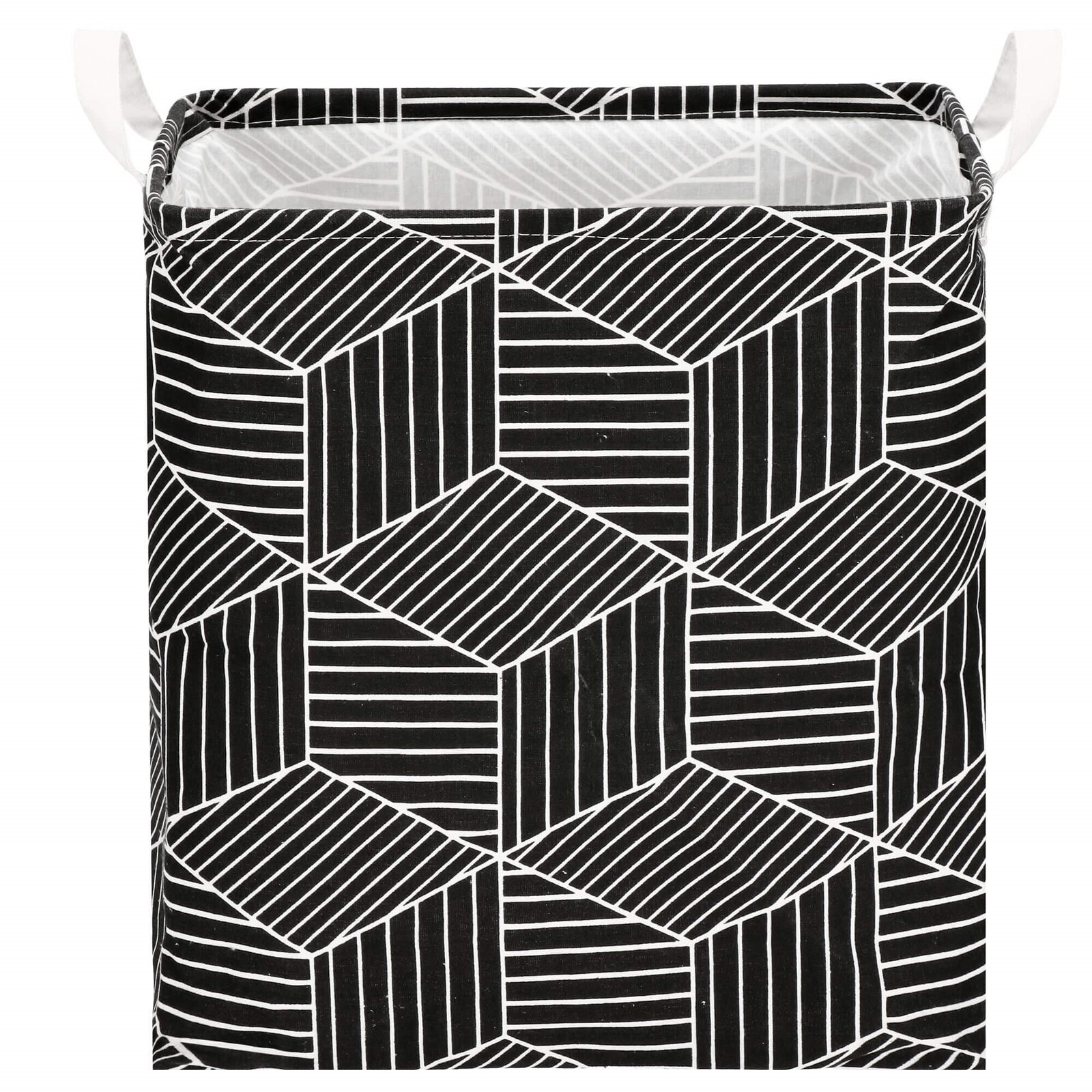 Úložný kôš - čierne kocky