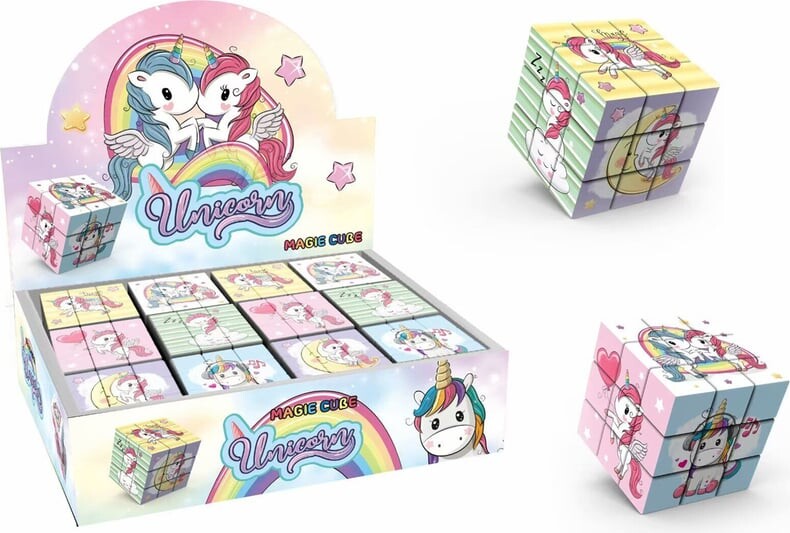 Kocka hlavolam jednorožec 5,7 cm