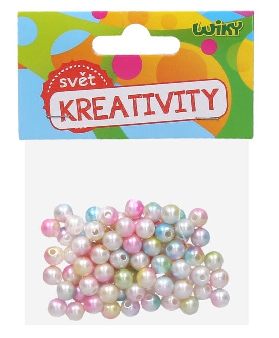 Korálky 20g perlové farebné